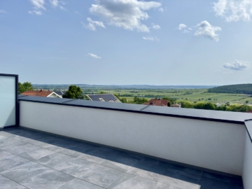 Ausblick - Modernes Doppelhaus mit Garten, Balkon & Dachterrasse – Traumhafter Ausblick nahe Eisenstadt