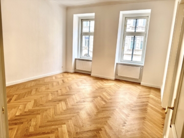 Wohnbereich - Erstbezug nach Sanierung – stilvolle 3-Zimmer-Altbauwohnung im 5. Bezirk